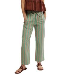 Free People - Marielle Stripe Cotton Drawstring Pants - Lyst