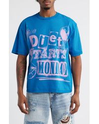 DIET STARTS MONDAY - Spray Paint Cotton Graphic T-Shirt - Lyst