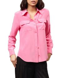 Equipment - Signature Slim Fit Silk Button-Up Shirt - Lyst