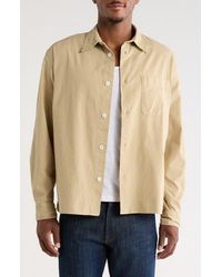 FRAME - Textured Long Sleeve Cotton Button-Up Shirt - Lyst