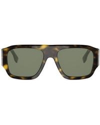 Fendi - Diagonal 54Mm Rectangular Sunglasses - Lyst