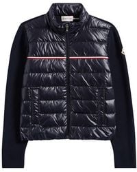 Moncler - Kids' Wool Knit & Quilted Down Cardigan - Lyst
