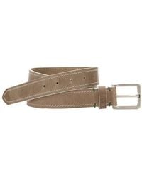 Johnston & Murphy - Edge Waxed Leather Belt - Lyst