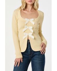 Astr - Split Front Bow Top - Lyst