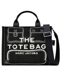 Marc Jacobs - The Trompe L'Oeil Cargo Canvas Medium Tote Bag - Lyst