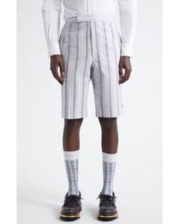 Thom Browne - Fit 1 Stripe Backstrap Shorts - Lyst