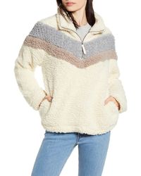 Thread & Supply Chevron Stripe Wubby Fleece Pullover - Multicolor