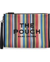 Marc Jacobs - The Large Stripe Mesh Pouch - Lyst
