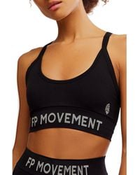 Free People - Fp Movement Long Haul Logo Sports Bra - Lyst
