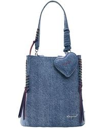 Desigual - Mini Denim Backpack - Lyst