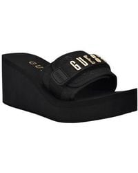 Guess - Dellean Platform Wedge Sandal - Lyst