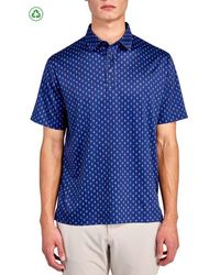 Con.struct - Regular Fit Floral Geo Motif Print Recycled Performance Golf Polo - Lyst