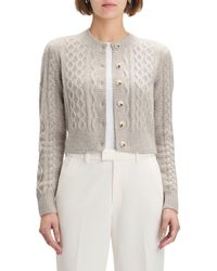 FAVORITE DAUGHTER - The Eleanor Merino Wool & Cashmere Blend Crop Cardigan - Lyst
