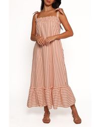 Petal & Pup - Irina Stripe Maxi Dress - Lyst