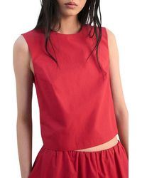 Mango - Back Button Crop Top - Lyst