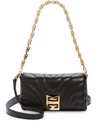 Givenchy - Micro 4g Soft Quilted Metallic Leather Crossbody Bag - Lyst