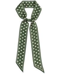 Lost Pattern - Retro Polka Silk Skinny Scarf - Lyst