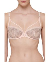 Simone Perele - Singuliere Sheer Full Coverage Underwire Plunge Bra - Lyst