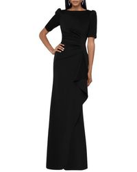 Xscape Evenings - Ruffle Puff Sleeve Gown - Lyst