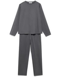 Mango - Plain Cotton Pajamas - Lyst
