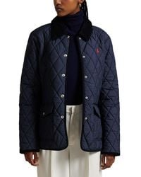 Polo Ralph Lauren - Corduroy Collar Quilted Barn Jacket - Lyst
