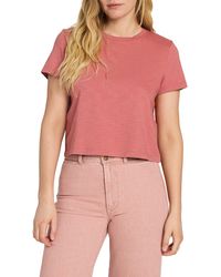 Faherty - Sunwashed Organic Cotton Crop T-shirt - Lyst