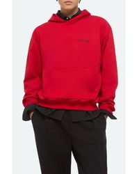 Helmut Lang - Sketch Compact Cotton Graphic Hoodie - Lyst