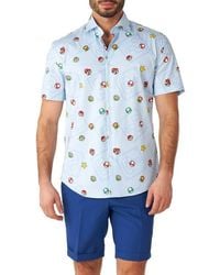 Opposuits - Super Mario Stretch Short Sleeve Button-Up Shirt - Lyst