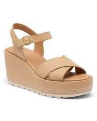 Sorel - Sunpeak Ankle Strap Platform Wedge Sandal - Lyst