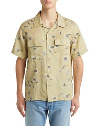 NN07 - Daniel 5034 Floral Short Sleeve Button-up Camp Shirt - Lyst