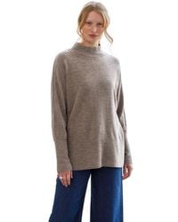 Celtic & Co. - Drape Funnel Neck Sweater - Lyst