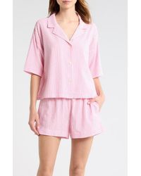 Papinelle - Sabine Stripe Seersucker Pajamas - Lyst