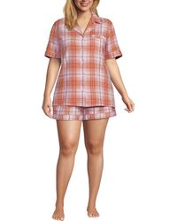 Lands' End - Linen 2 Piece Pajama Set - Lyst