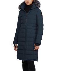 Pajar - Venice Long Puffer With Removable Faux Fur Trim - Lyst