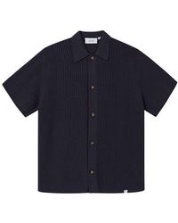 Les Deux - Gustavo Short Sleeve Knit Button-Up Shirt - Lyst