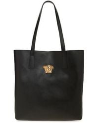 Versace - Medusa Leather Tote Bag - Lyst