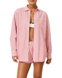 Solid & Striped - The Avril Linen Blend Button-Up Shirt - Lyst