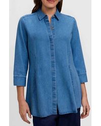 Foxcroft - Cici Denim Tunic - Lyst