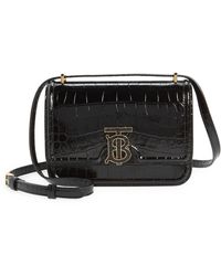 Cross body bags Burberry - All-over TB monogram patterned e-canvas bag -  8031708