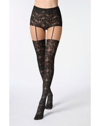 Oroblu - Desire Lace Tights - Lyst