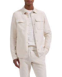 Bugatchi - Aerolinen Linen Blend Shirt Jacket - Lyst