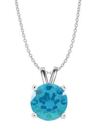Donatello Gian - Sterling Round Created Gemstone Necklace - Lyst