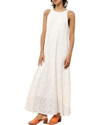 FRNCH - Eliza Strappy Back Cotton Blend Maxi Sundress - Lyst