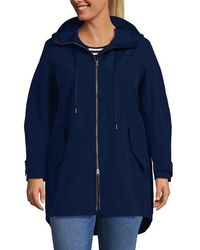 Lands' End - Plus Size Squall A-Line Rain Jacket - Lyst