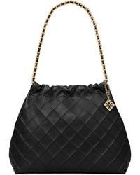 Tory Burch - Fleming Soft Quilted Leather Hobo Bag - Lyst