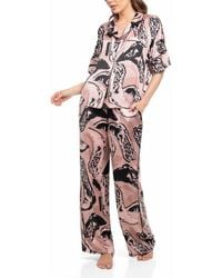 MIDNIGHT BAKERY - Cowboy Print Satin Pajamas - Lyst
