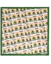 Lost Pattern - Square Arch Silk Bandana - Lyst