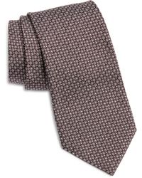 Zegna - Floral Dot Mulberry Silk Jacquard Tie - Lyst