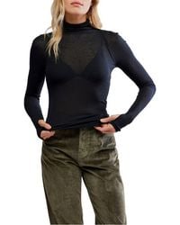 Free People - Close To Home Rib Turtleneck Top - Lyst
