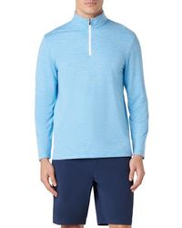 Bugatchi - Quarter Zip Performance Pullover - Lyst